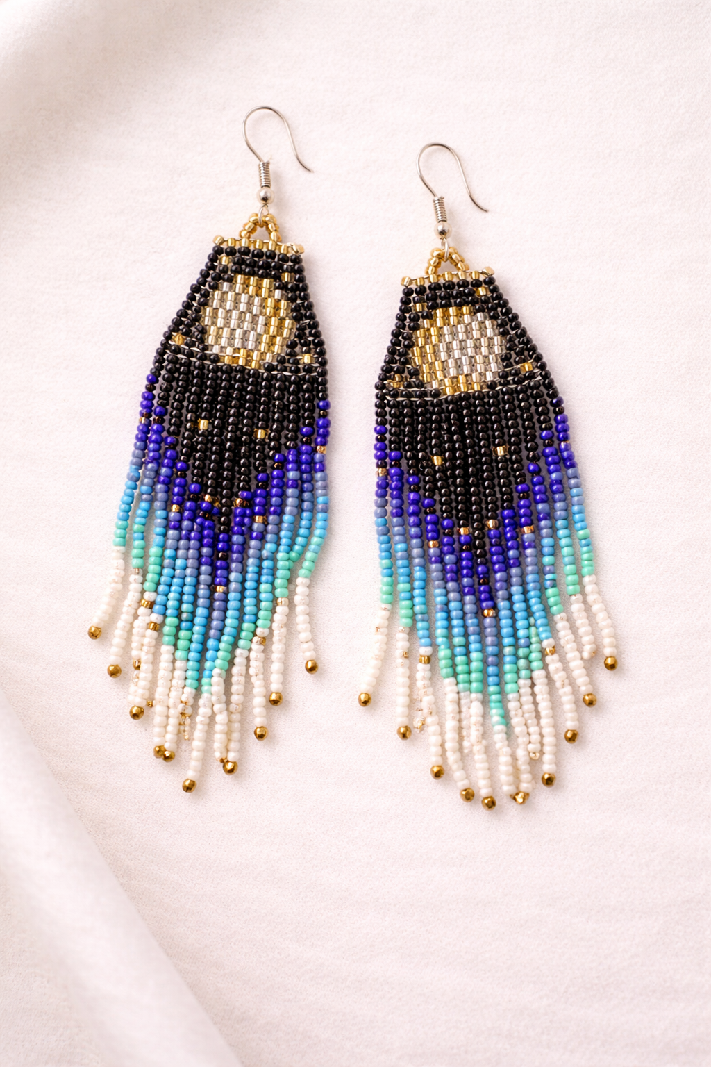 Midnight Tide Fringe Earrings