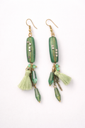 Mint Boho Tassel Drop
