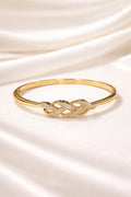 Sleek Gold Lock AD Bracelet- Infinity Knot