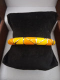 Meenakari Floral Open Lock Bangle- Sunshine Swirl