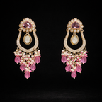 Rose Statement Chandeliers Earrings