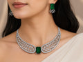 Emerald Wing Necklace Set