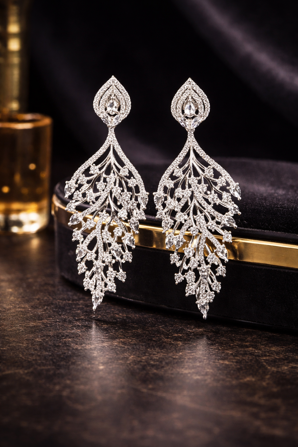 Luxe AD Danglers for refined evening look