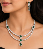 Twin Layered Emerald Elegance Set