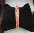 Meenakari Floral Open Lock Bangle- Soft Rose Petal Wave