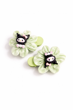 Cute Floral Hair Clips- Mint Green