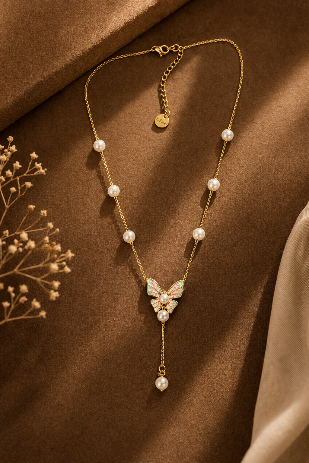 Butterfly Pearl Chain