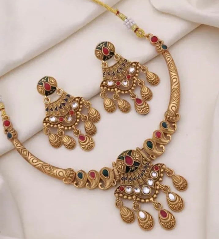 Polki Necklace Set
