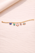 Butterfly Multi-Charm Anti-Tarnish Bracelet