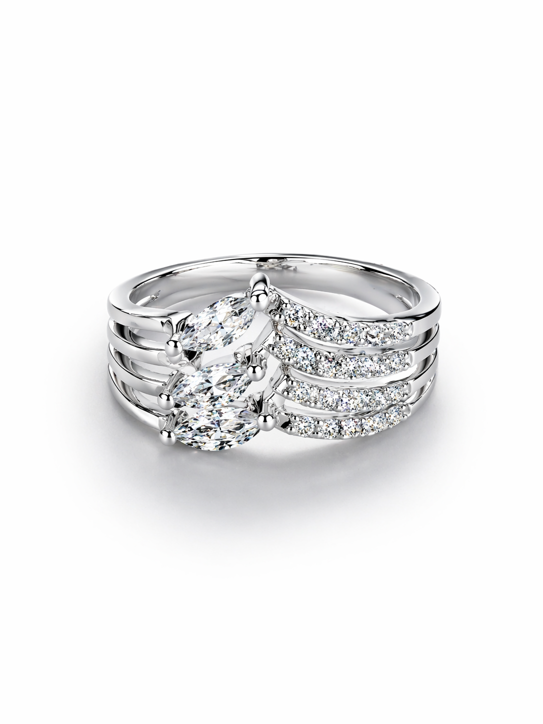 Statement Ring- Double Horizon
