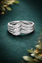 Statement Ring- Double Horizon
