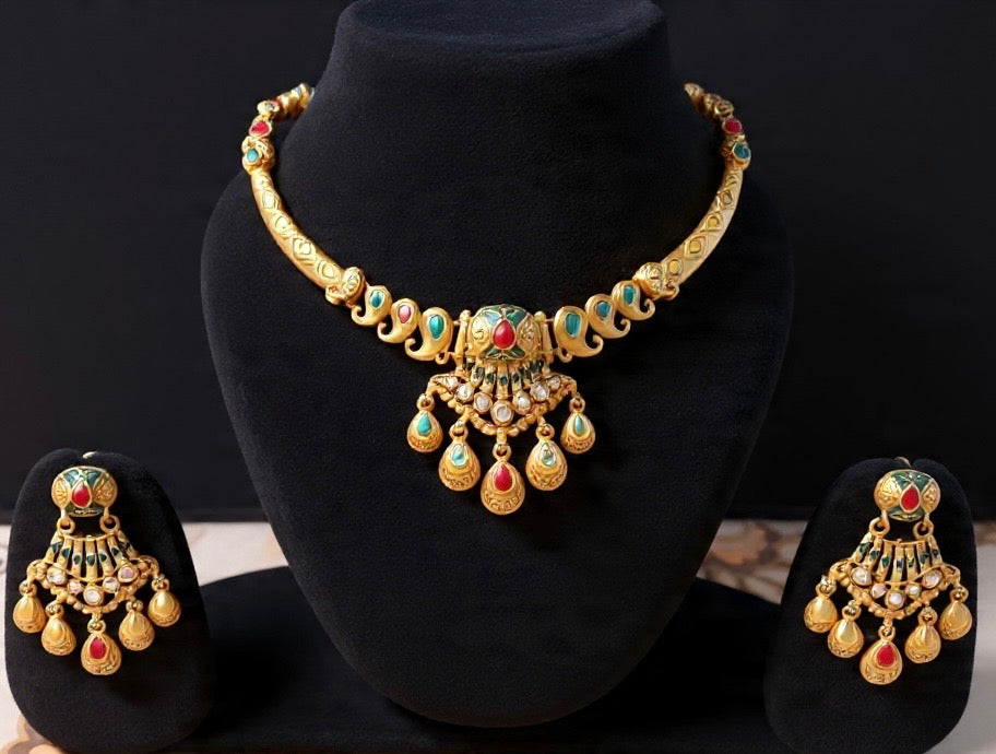 Polki Necklace Set