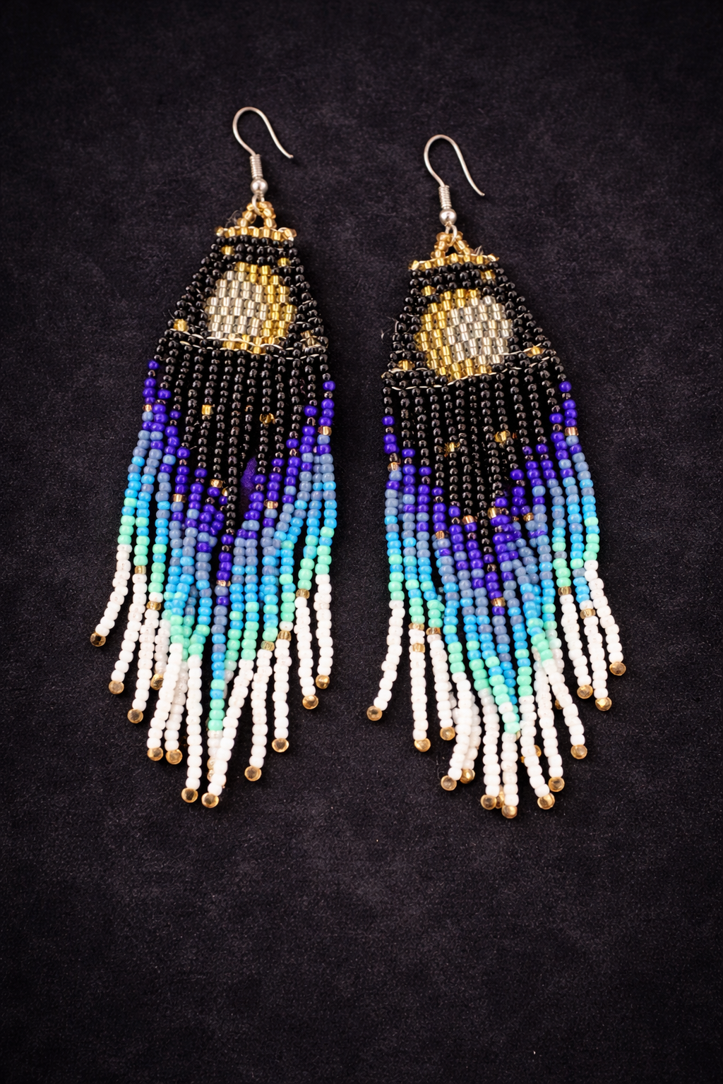 Midnight Tide Fringe Earrings