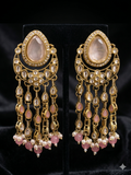 Emerald Empress Danglers- Pastel Pink