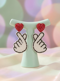Korean Love Earrings
