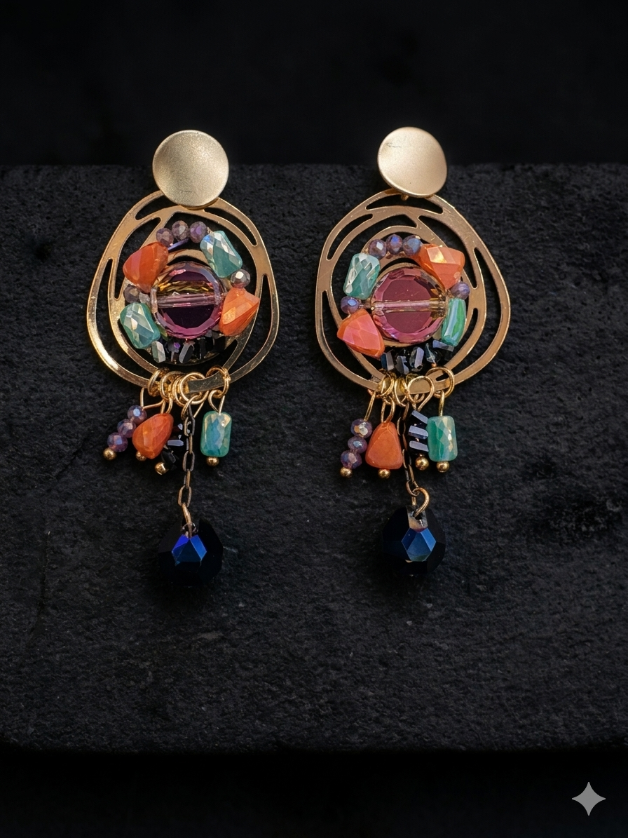 Bohemian Fusion Multi-Colored Drops