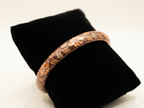 Meenakari Floral Open Lock Bangle-Brown