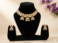 Heritage Meenakari Matte Finish Necklace Set And Matching Earrings