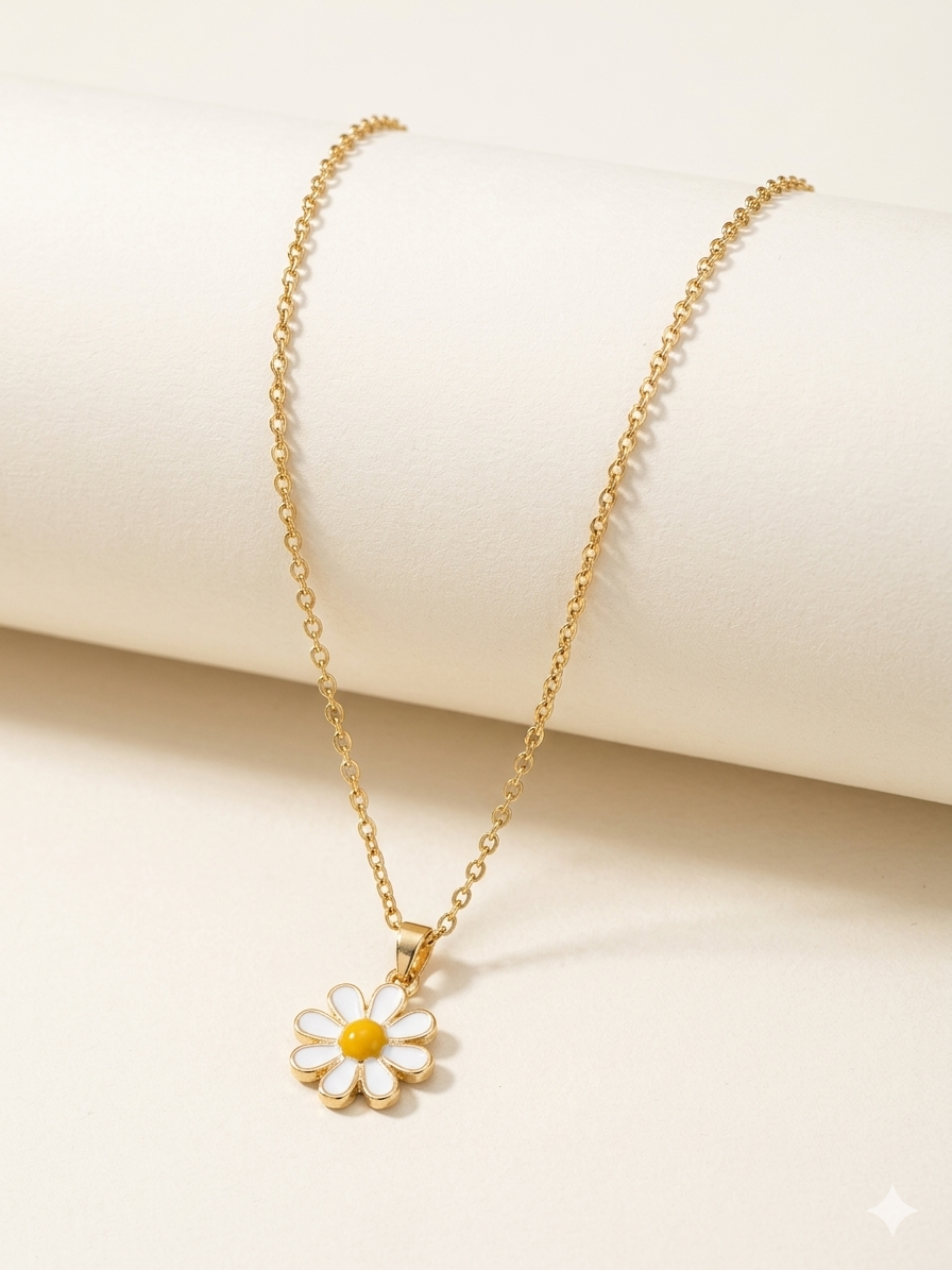 Daisy Bloom Anti-Tarnish Necklace