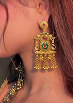 Antique Temple Style Drop Earrings