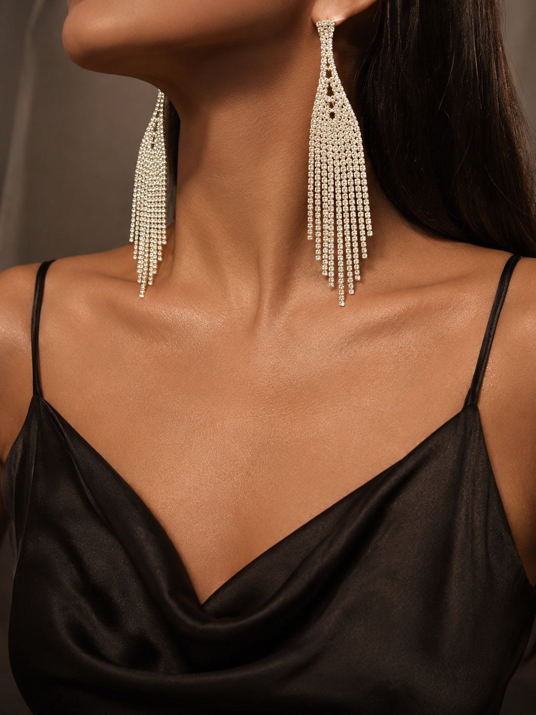 Dazzling Cascade AD Earrings